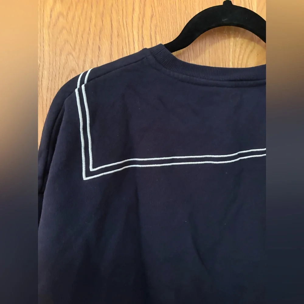 KULE Navy Sweatshirt with White Accents - Picture 7 of 8